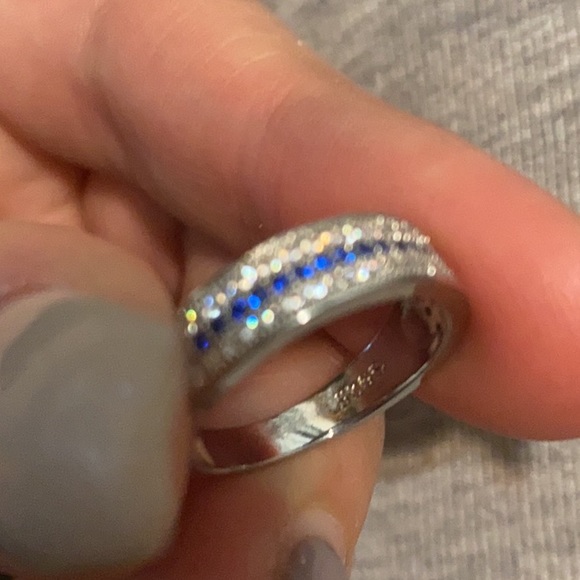 New 925 Sterling silver Diamond Band Ring - Picture 8 of 9